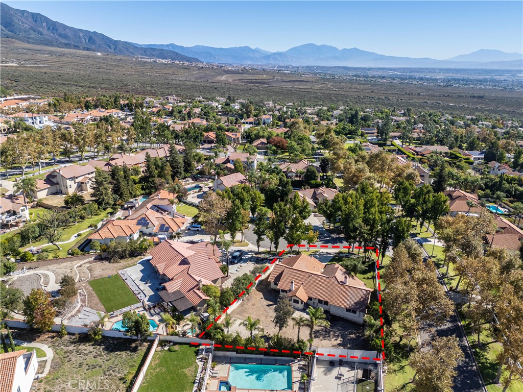 5498 Shadow Lane Rancho Cucamonga, CA 91737 - Photo 50 of 51 an aerial view of residential houses with outdoor space
