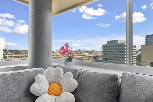 a bathroom with a mirror and a bathtub