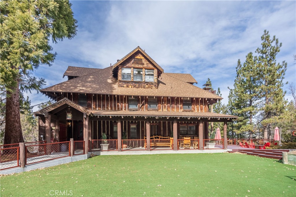 869 Knickerbocker Road Big Bear Lake, CA 92315 - Photo 35 of 50 a view of a building with a garden