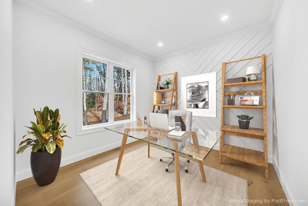 57 Raymond Street, Unit 2 Franklin, MA 02038 - Photo 14 of 41 a living room with furniture and a potted plant