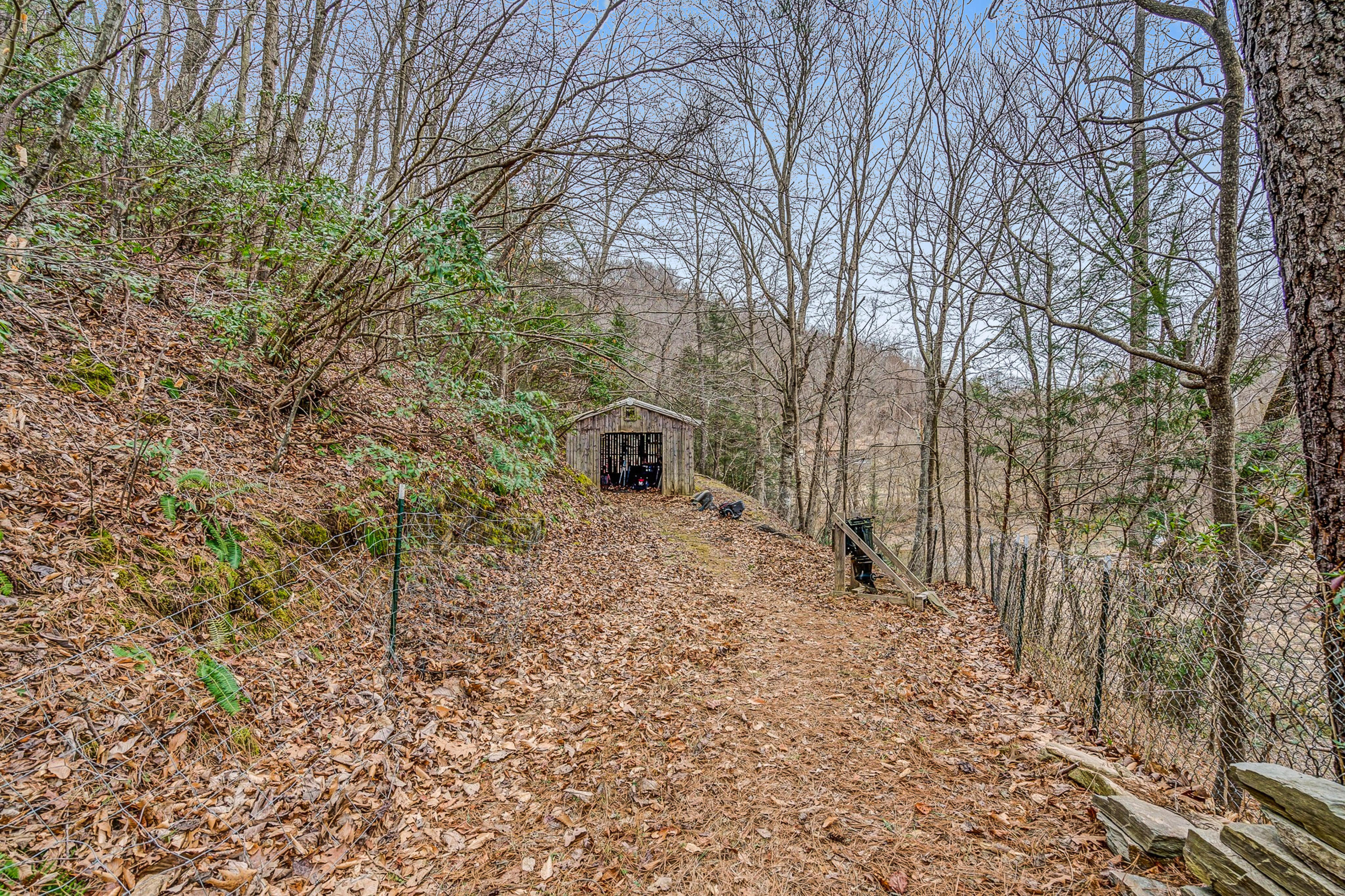 6071 Goodview Road Goodview, VA 24095 - Photo 32 of 44 a backyard of a house with lots of green space