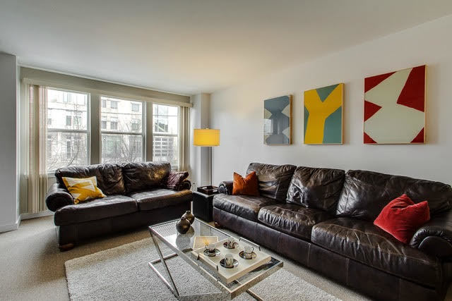 1007 East 61st Street Chicago, IL 60637 - Photo 3 of 20 a living room with furniture and a large window