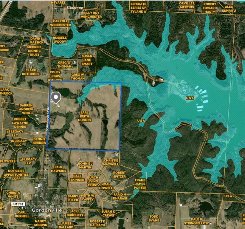 850 Gordonville Road Gordonville, TX 76245 - Photo 33 of 33 an aerial view of houses with yard