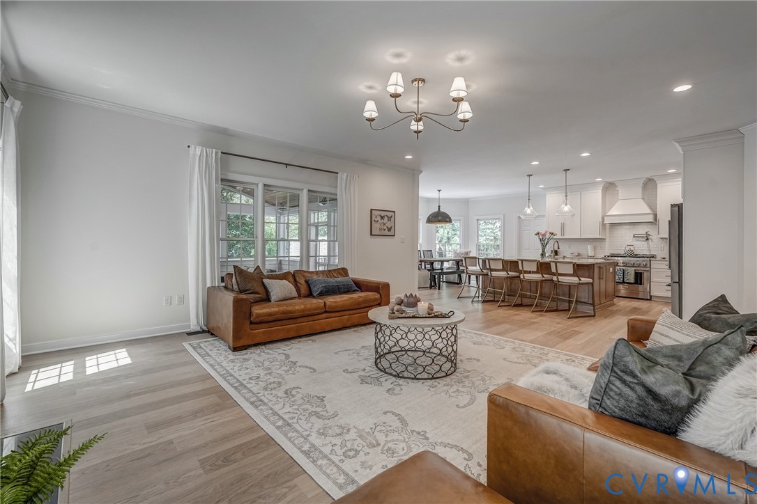 2306 Founders Bridge Road Midlothian, VA 23113 - Photo 13 of 50 a living room with furniture and kitchen view