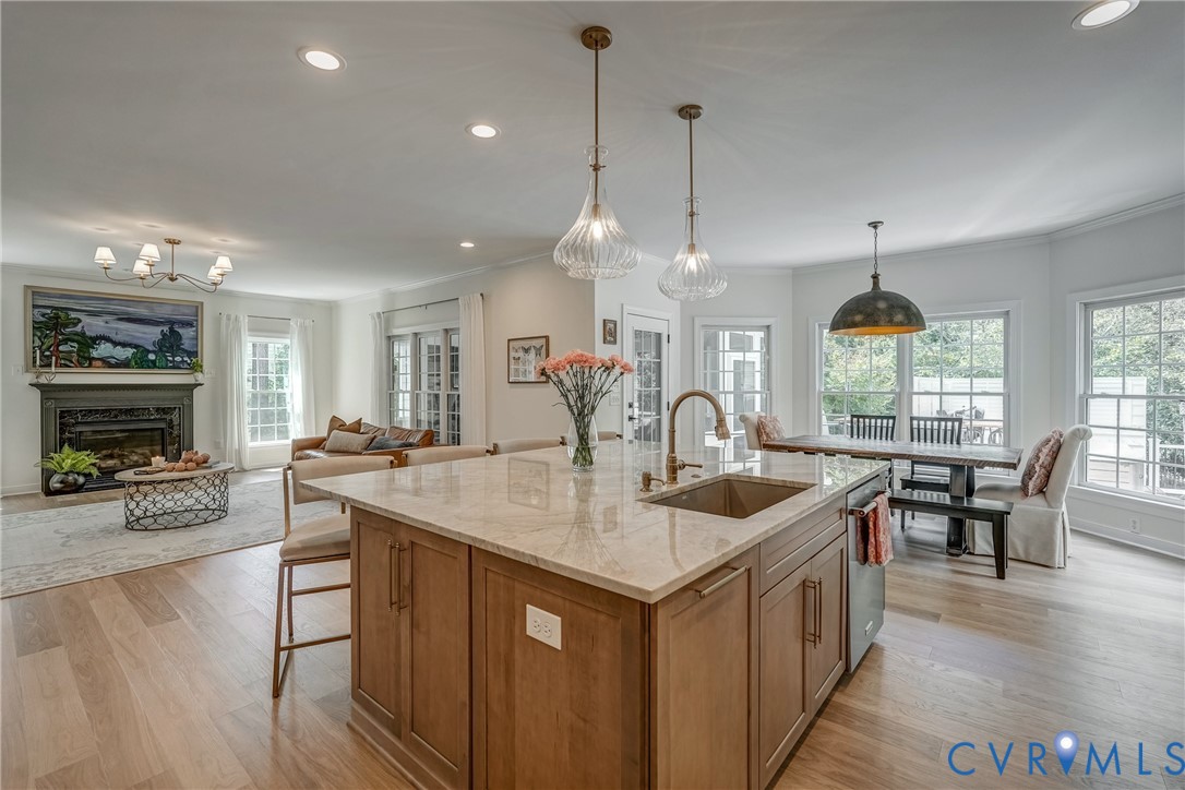 2306 Founders Bridge Road Midlothian, VA 23113 - Photo 18 of 50 a kitchen with sink and center island