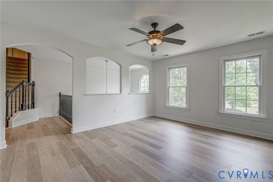 2306 Founders Bridge Road Midlothian, VA 23113 - Photo 29 of 50 a view of an empty room with a window and wooden floor