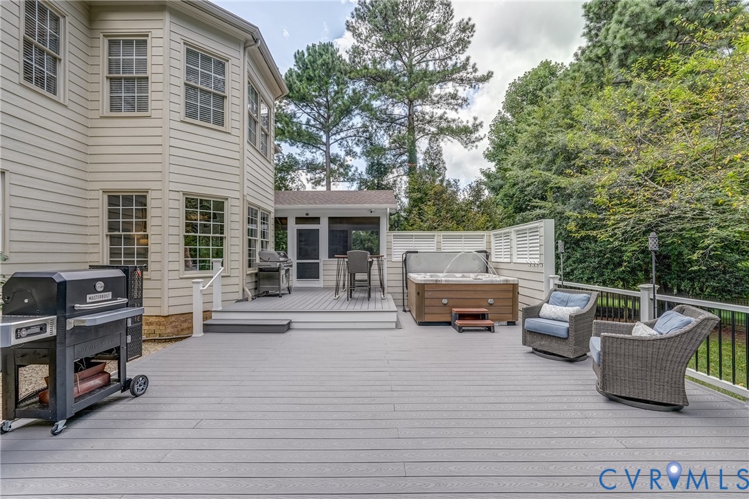 2306 Founders Bridge Road Midlothian, VA 23113 - Photo 44 of 50 a front view of a house with outdoor seating