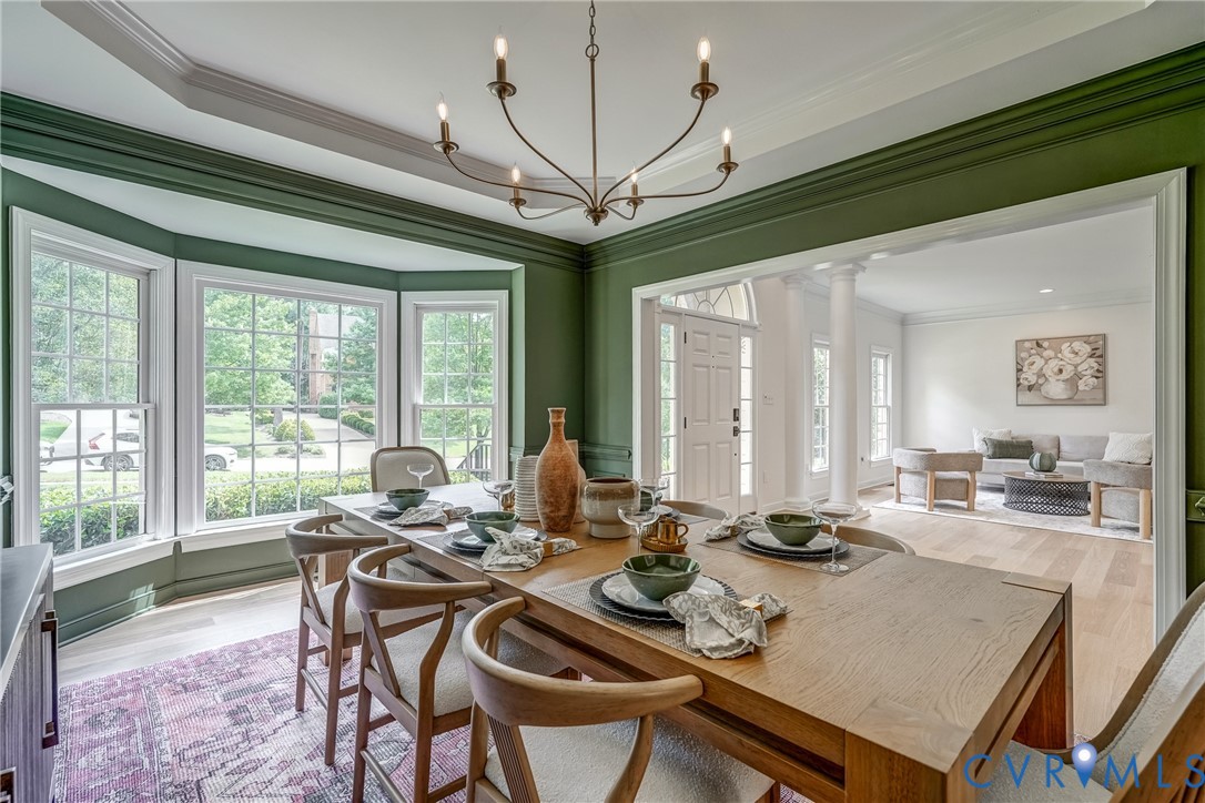 2306 Founders Bridge Road Midlothian, VA 23113 - Photo 9 of 50 a view of a dining room with furniture window and outside view