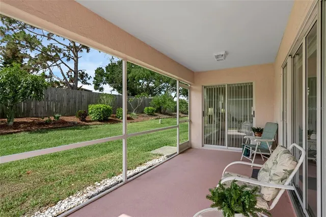 a house view with a sitting space and garden view