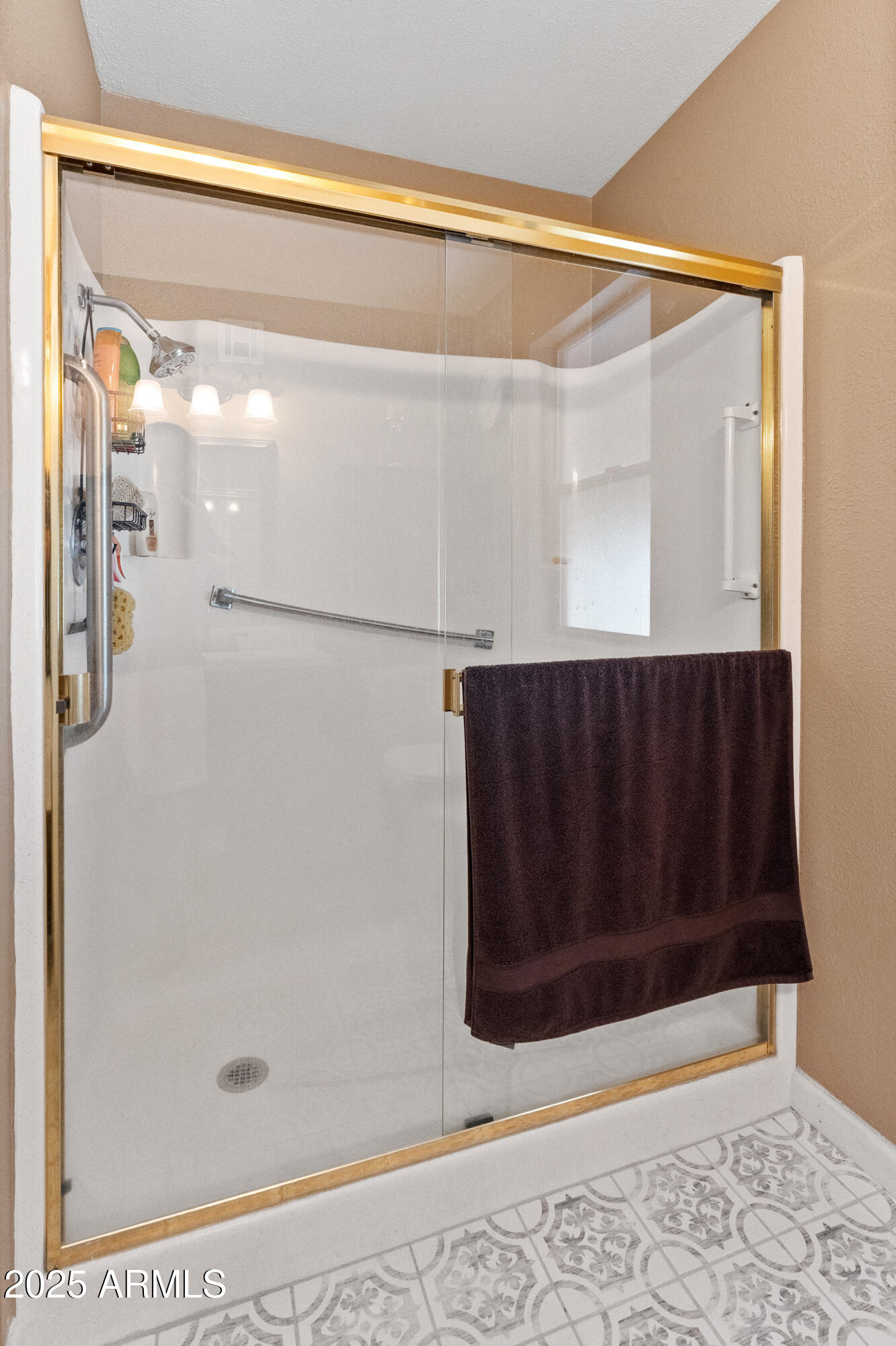 10229 West Bolivar Drive Sun City, AZ 85351 - Photo 24 of 54 a bathroom with a shower and a mirror