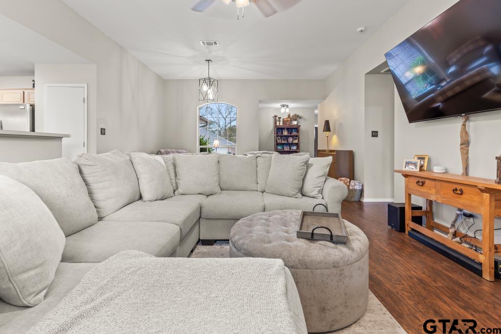 270 Frederick Circle Flint, TX 75762 - Photo 7 of 34 a living room with furniture and a flat screen tv