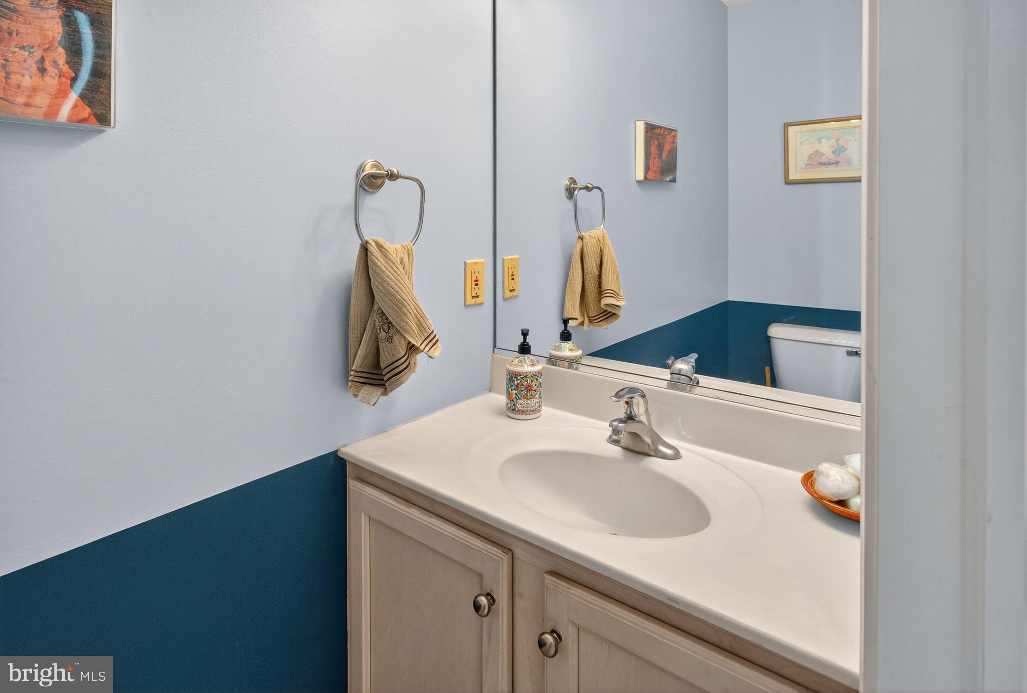 6779 Hickory Road Macungie, PA 18062 - Photo 42 of 51 a bathroom with a sink and a mirror