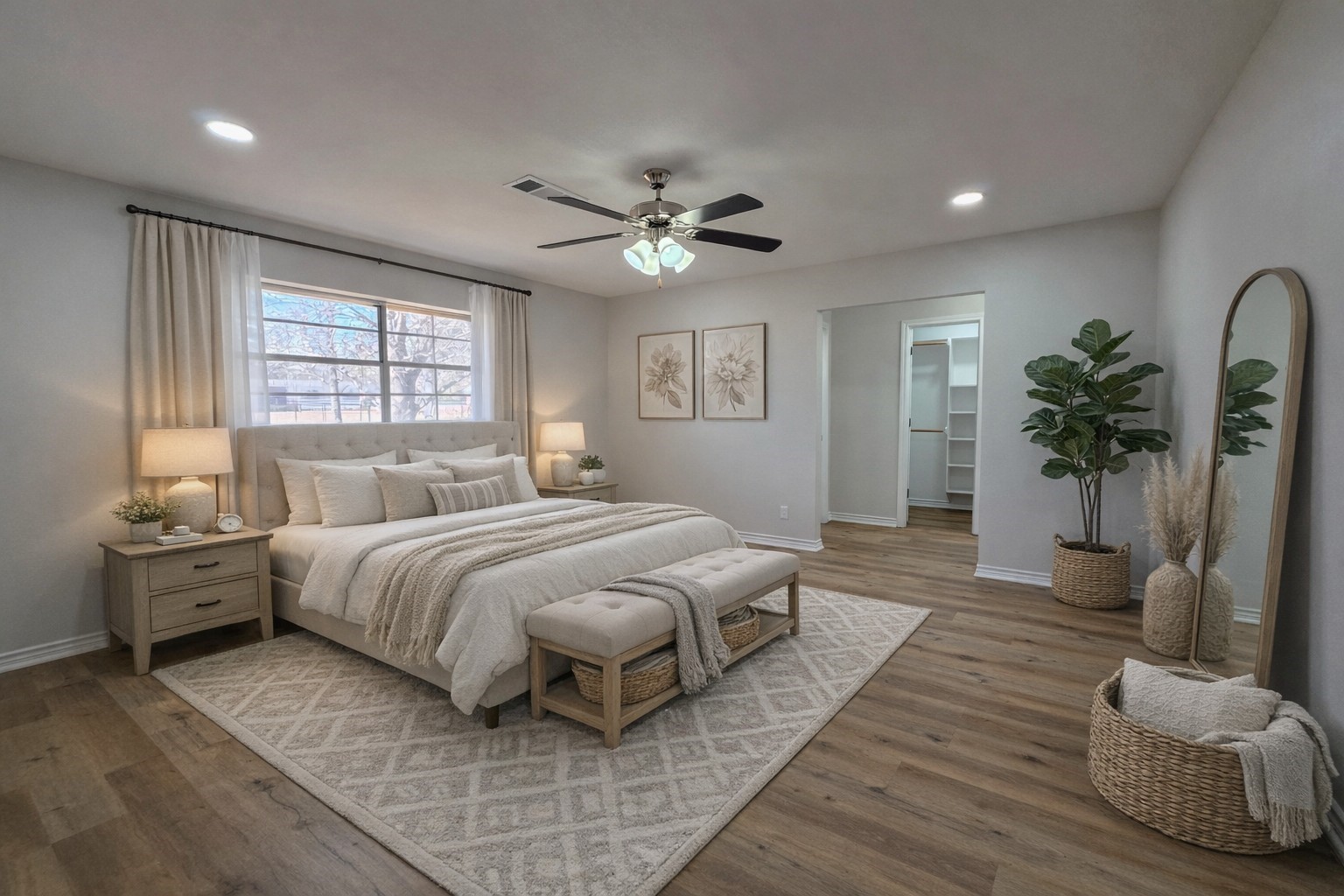 8708 West Fox Road Orange, TX 77632 - Photo 7 of 23 This primary bedroom has an on suite and a walk in closet.