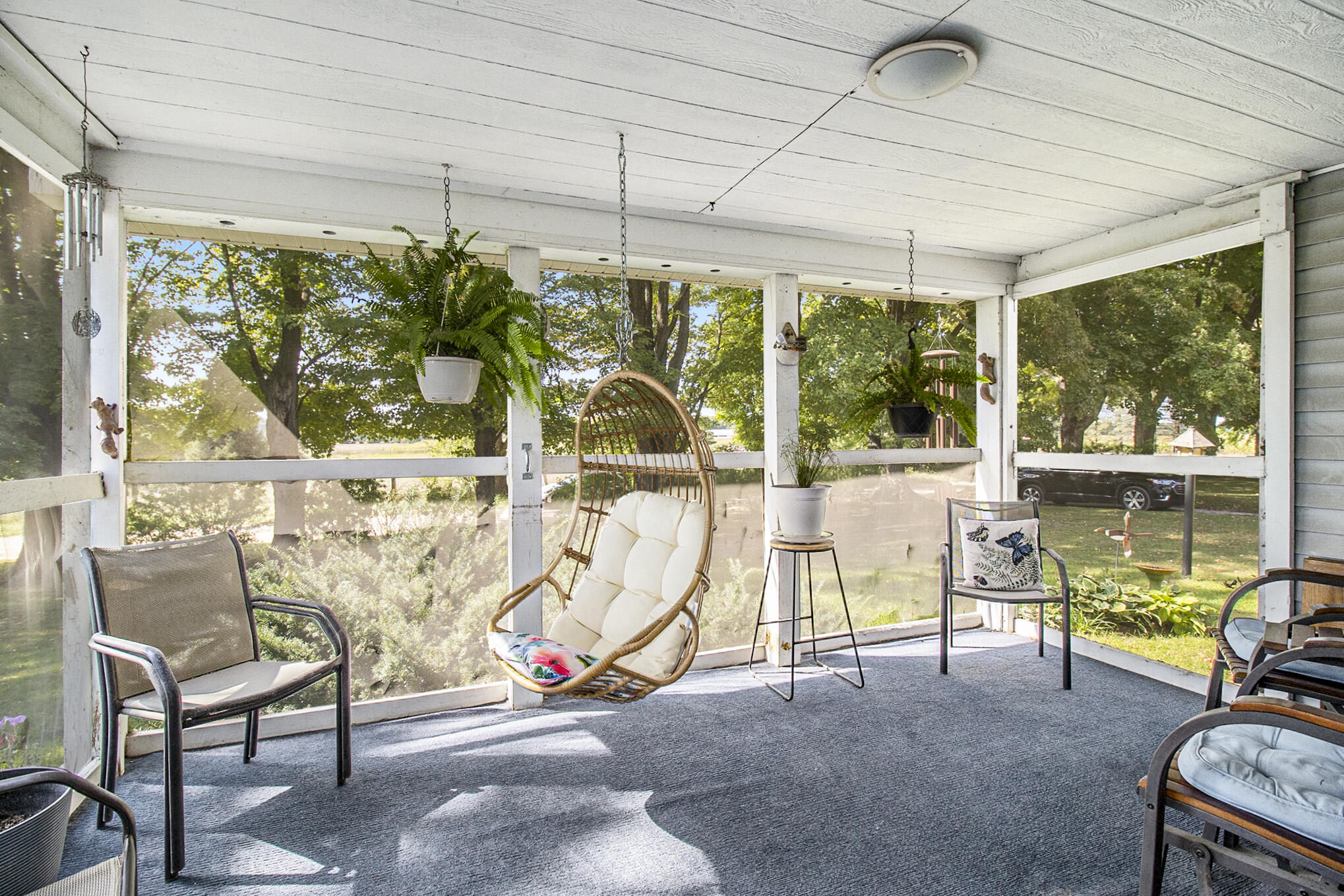 2210 North Stephens Road Custer, MI 49405 - Photo 13 of 42 Screen porch with a beautiful breeze