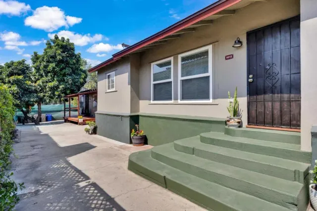 a house view with a sitting space