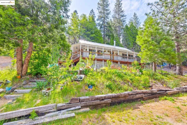 a view of house with swimming pool