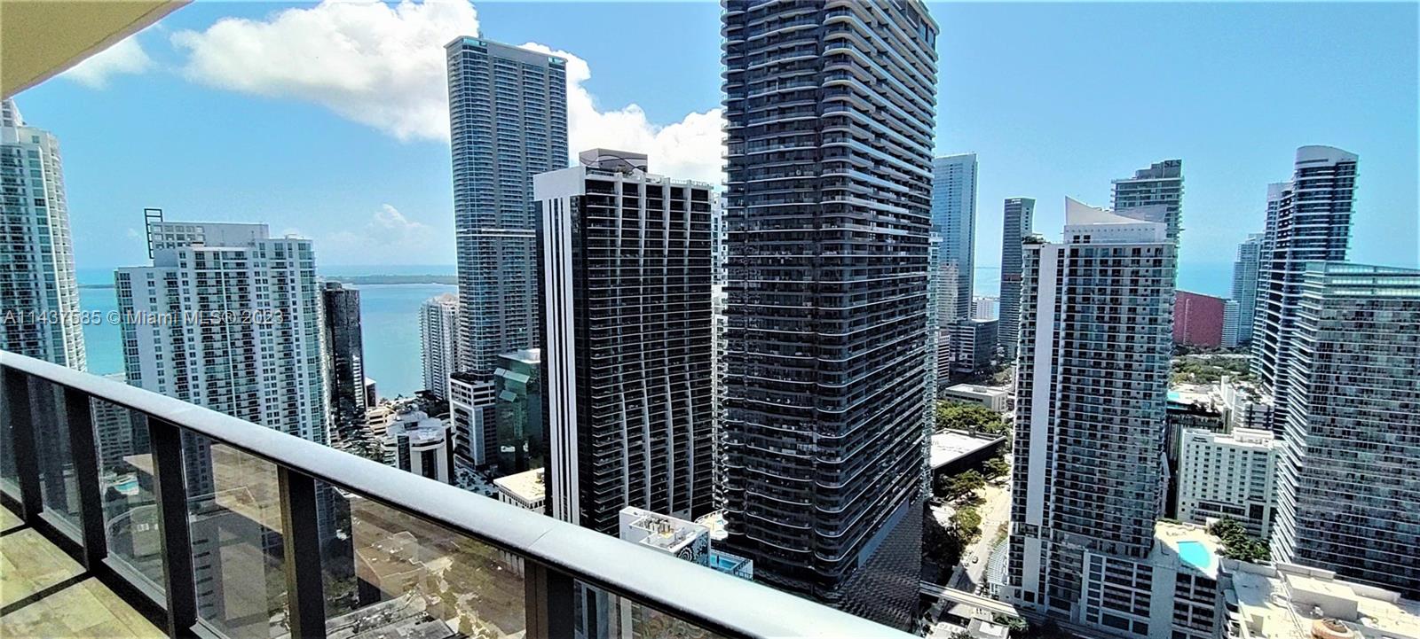 45 Southwest 9th Street, Unit 4004 Miami, FL 33130 - Photo 7 of 23 a city view from the balcony