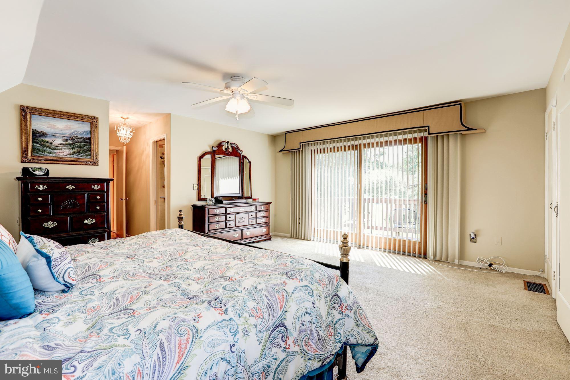 15141 Middlegate Road Silver Spring, MD 20905 - Photo 16 of 30 Master Bedroom with Slider to Balcony