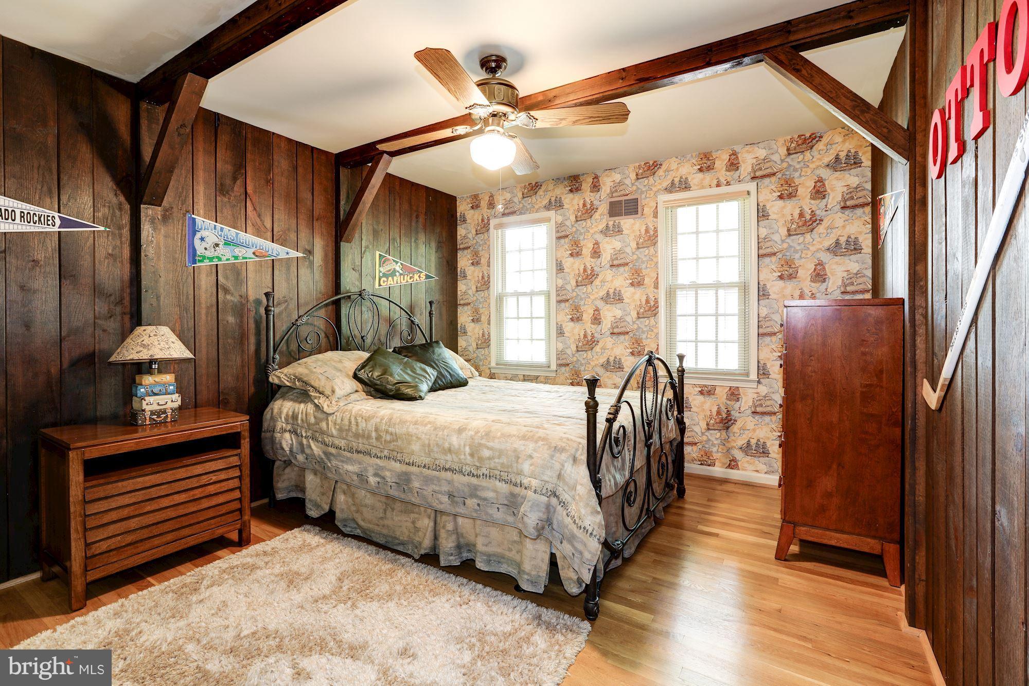 15141 Middlegate Road Silver Spring, MD 20905 - Photo 20 of 30 Bedroom 2 with Rustic Charm