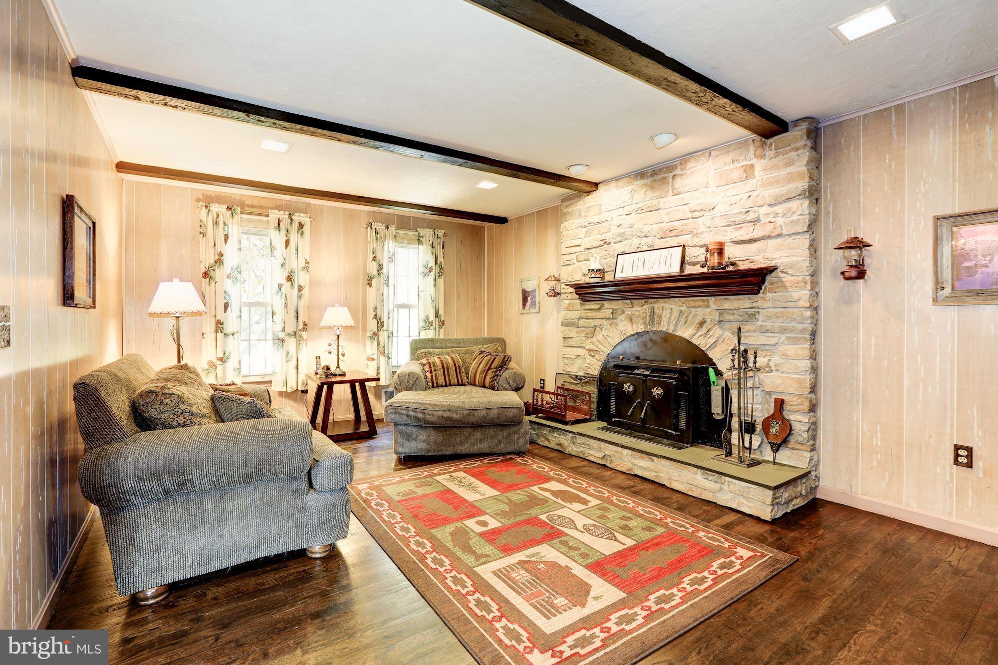 15141 Middlegate Road Silver Spring, MD 20905 - Photo 9 of 30 Cozy Family Room w/ Wood Stove Insert in Fireplace