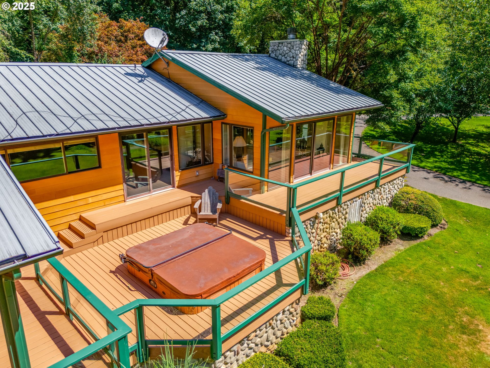 3817 Old Lewis River Road Woodland, WA 98674 - Photo 21 of 48 a view of house with backyard and sitting area