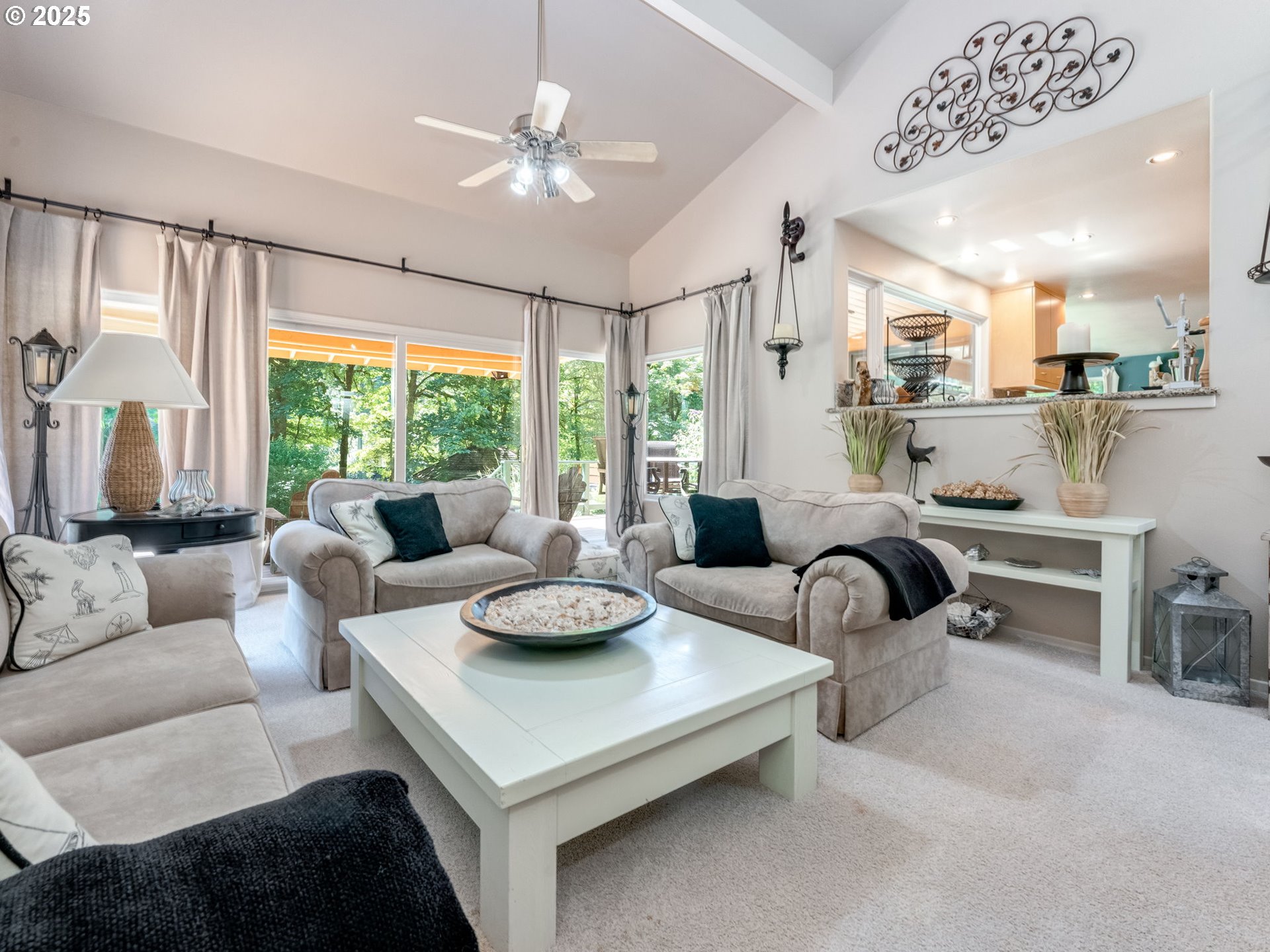 3817 Old Lewis River Road Woodland, WA 98674 - Photo 10 of 48 a living room with furniture and a large window