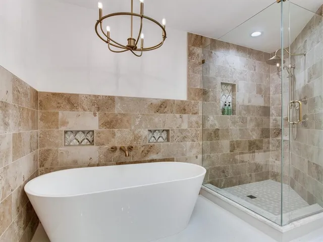 a view of a field with an outdoor space