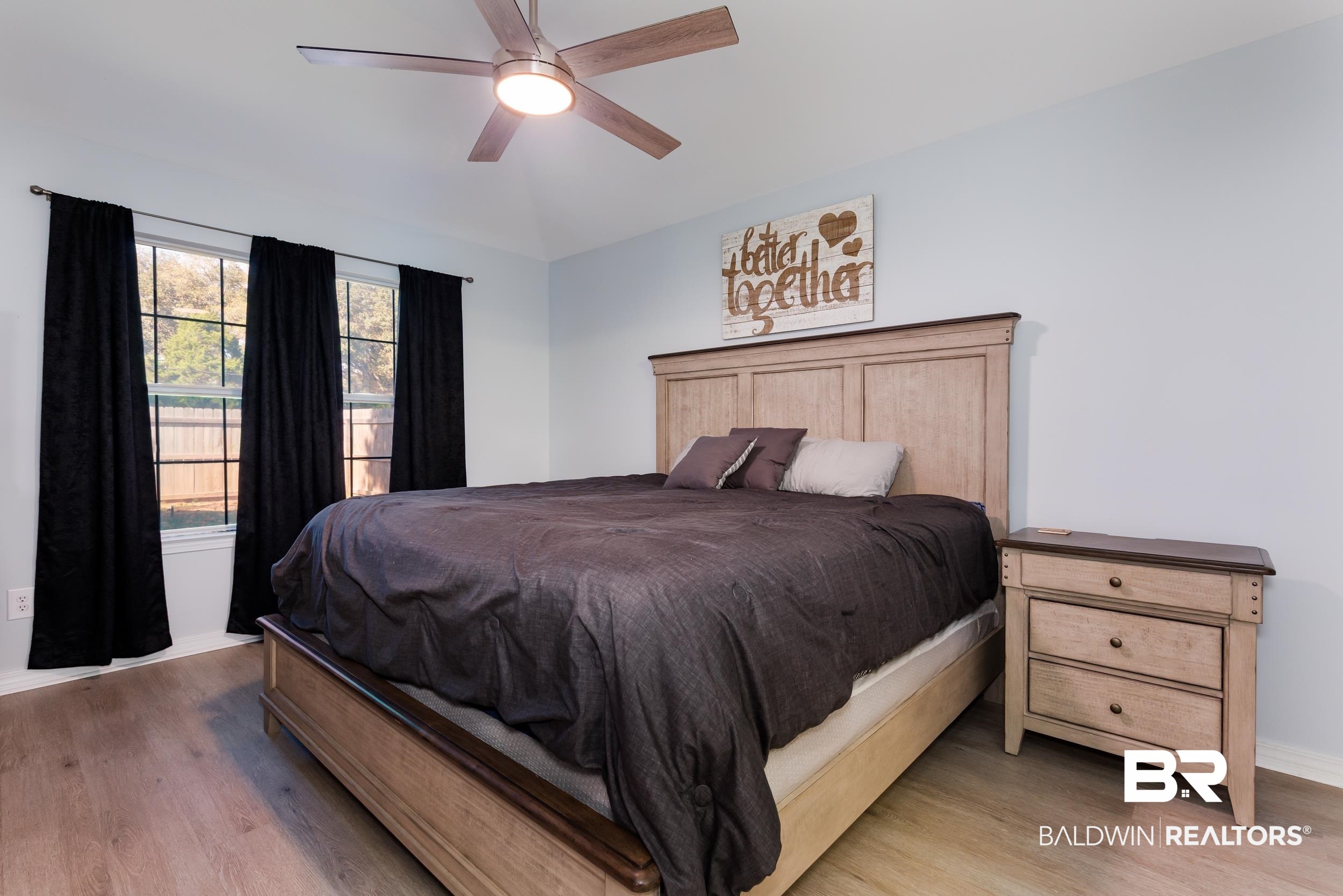 16227 Zenith Drive Loxley, AL 36551 - Photo 11 of 23 Bedroom with ceiling fan and light wood-type flooring