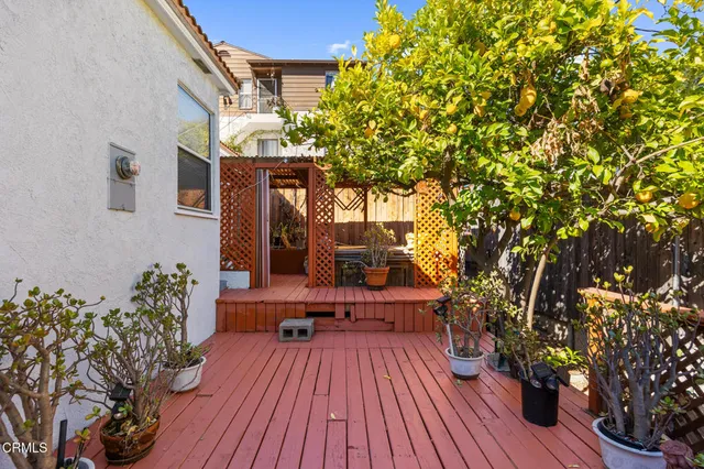 swimming pool view with a seating space