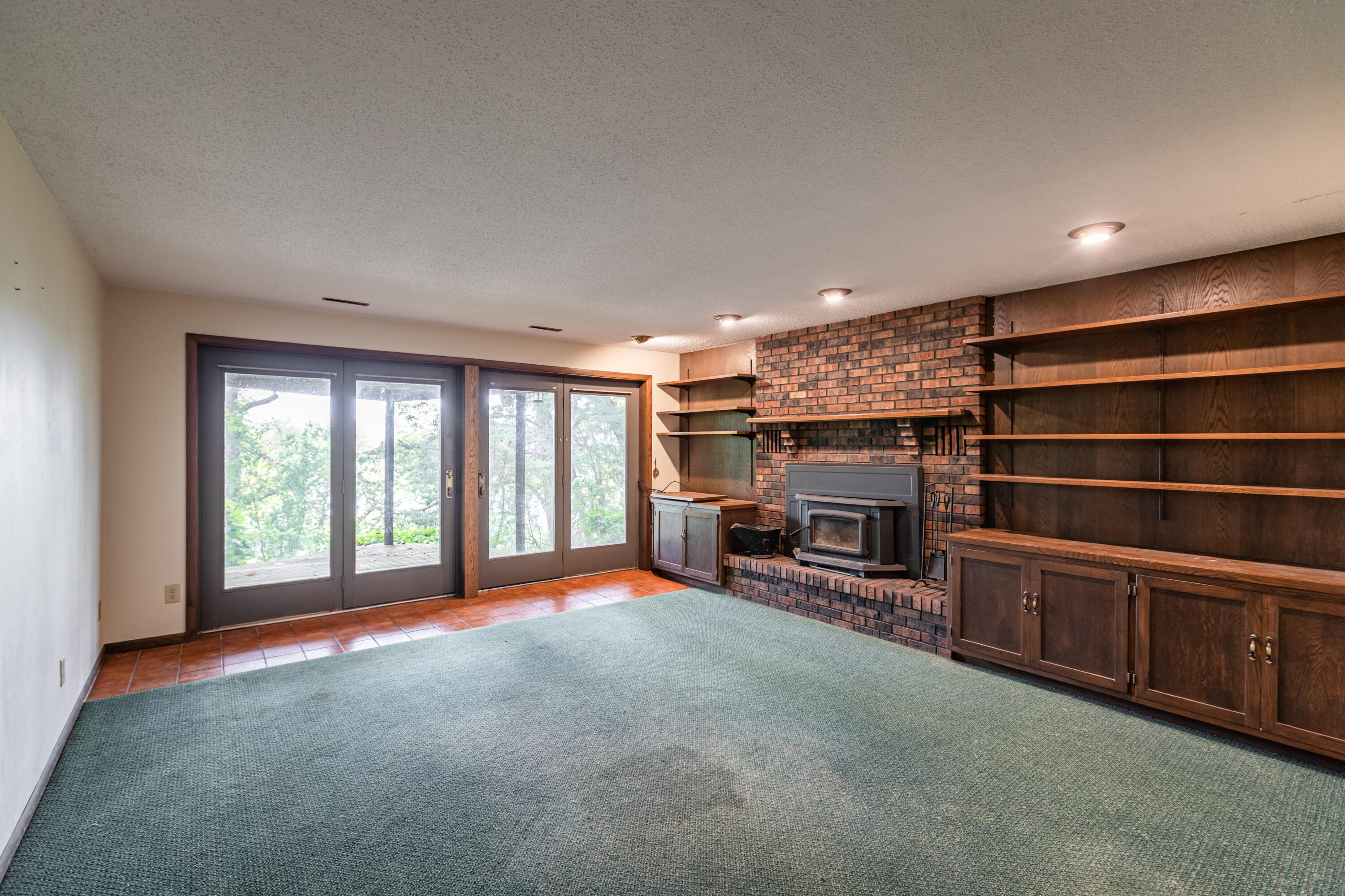 W664 Highway 35 Buffalo, WI 54629 - Photo 18 of 30 Lower level family room w/fireplace