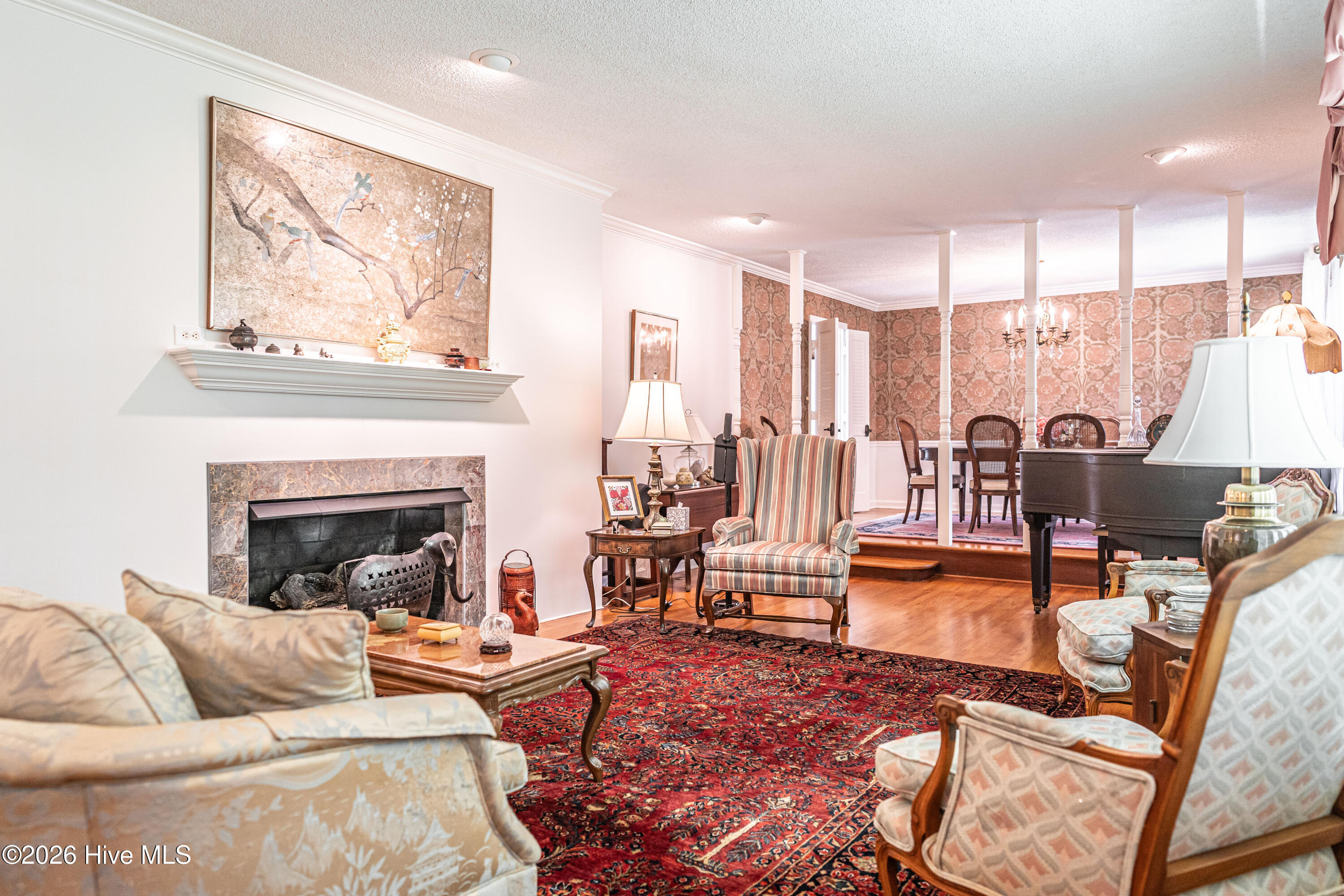 105 Canterbury Road Southern Pines, NC 28387 - Photo 10 of 57 Living Room with gas log fireplace