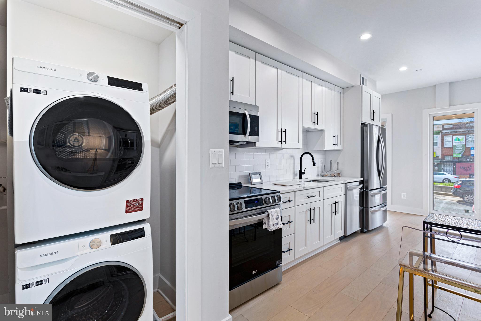 1910 Benning Road Northeast, Unit 2 Washington, DC 20002 - Photo 13 of 30 Full Size Washer Dryer Front Loading