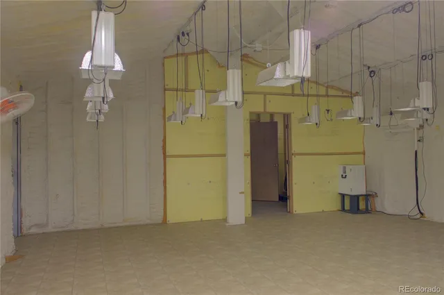 a view of backyard of house