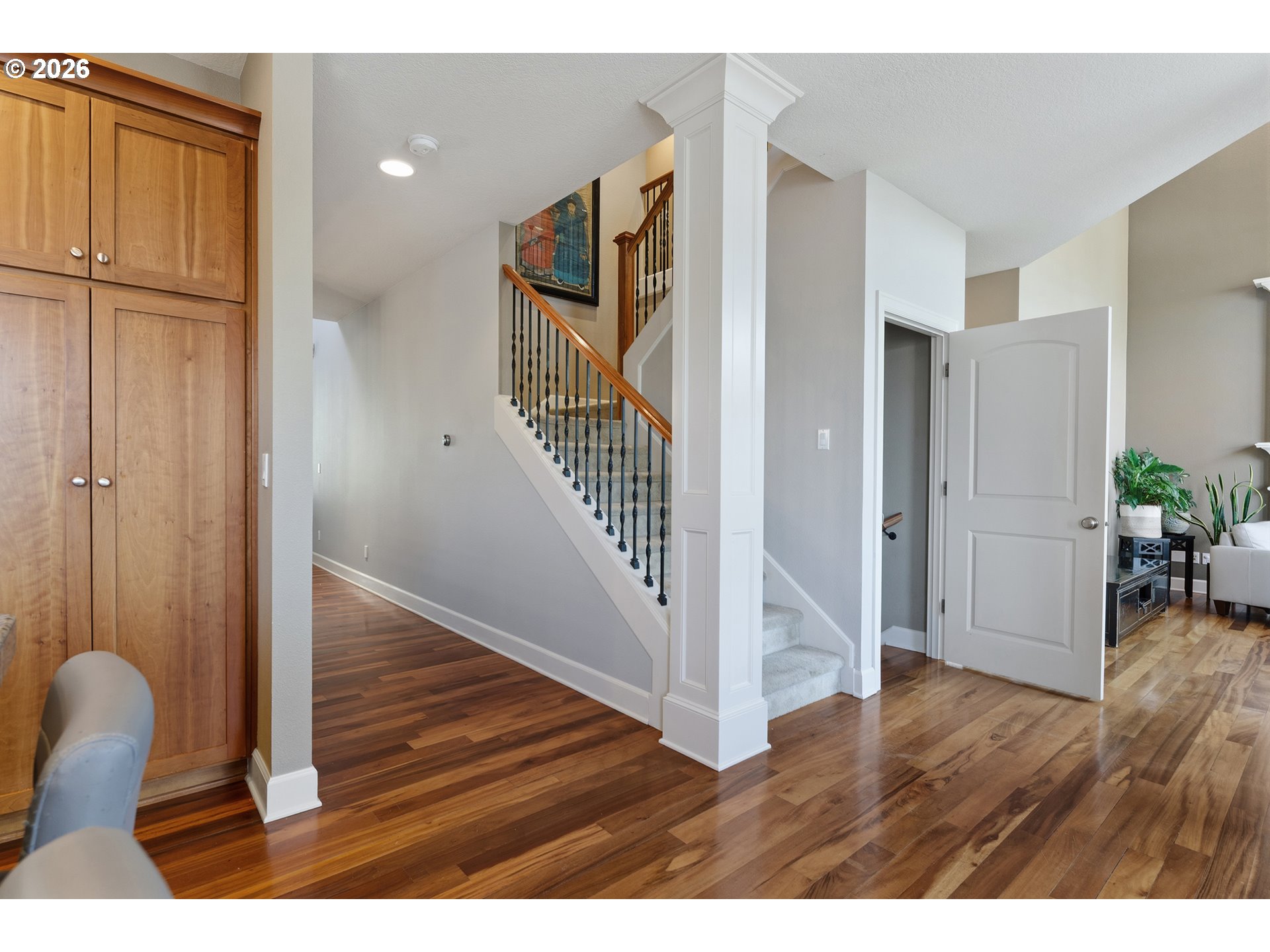 3525 Northwest Sunset View Terrace Portland, OR 97229 - Photo 16 of 48 a view interior of a house with wooden floor and hallway