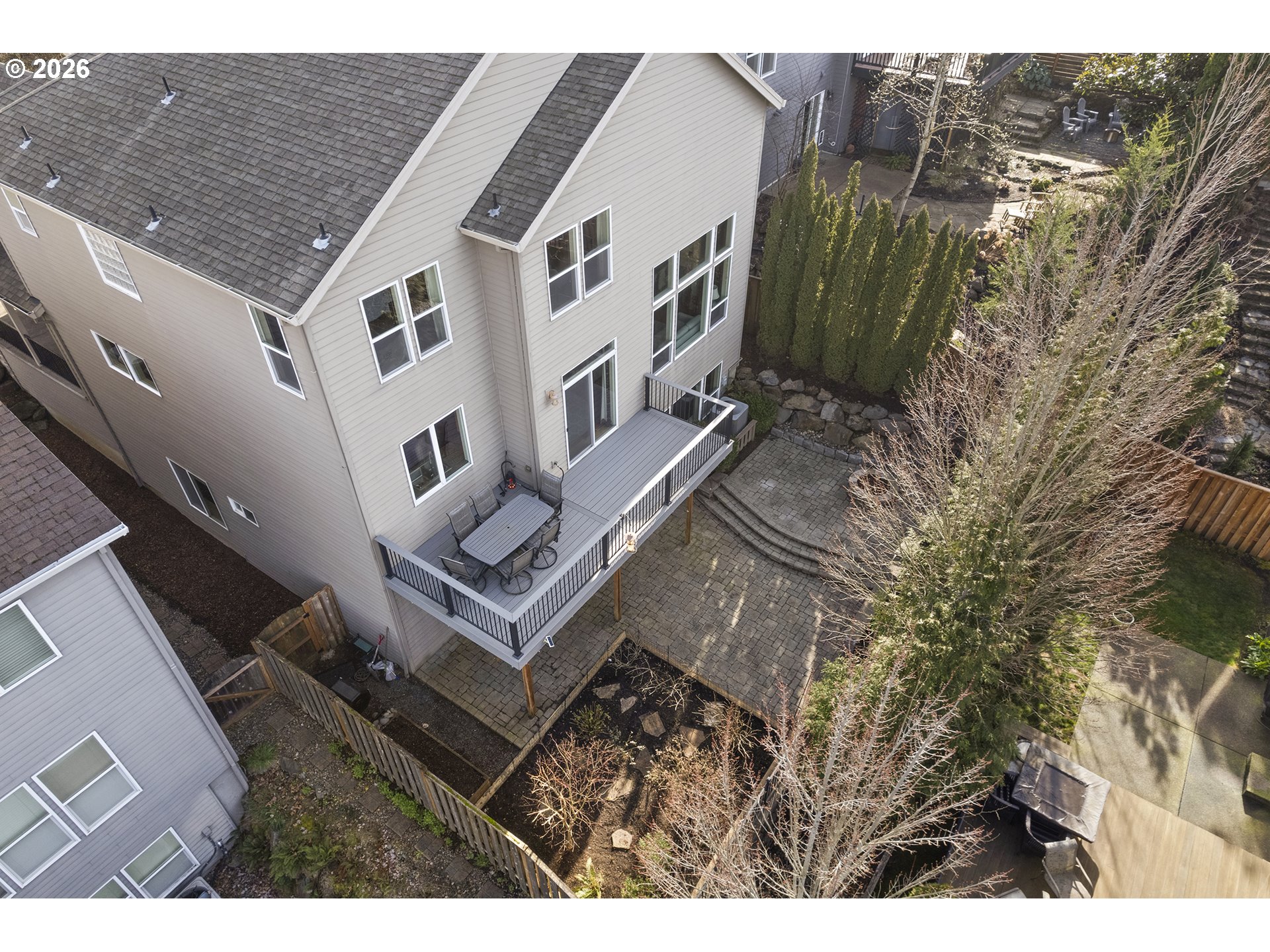 3525 Northwest Sunset View Terrace Portland, OR 97229 - Photo 44 of 48 a aerial view of a house with a yard