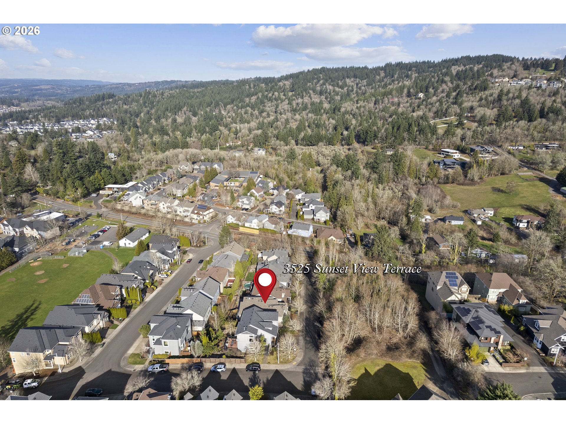 3525 Northwest Sunset View Terrace Portland, OR 97229 - Photo 45 of 48 a view of city and mountain
