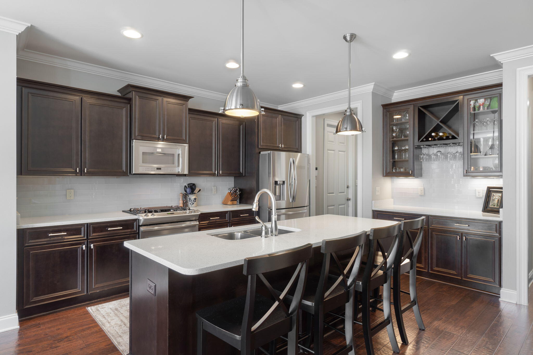 32 Derby Downs Circle Niceville, FL 32578 - Photo 14 of 62 a kitchen with a stove a sink a microwave and cabinets