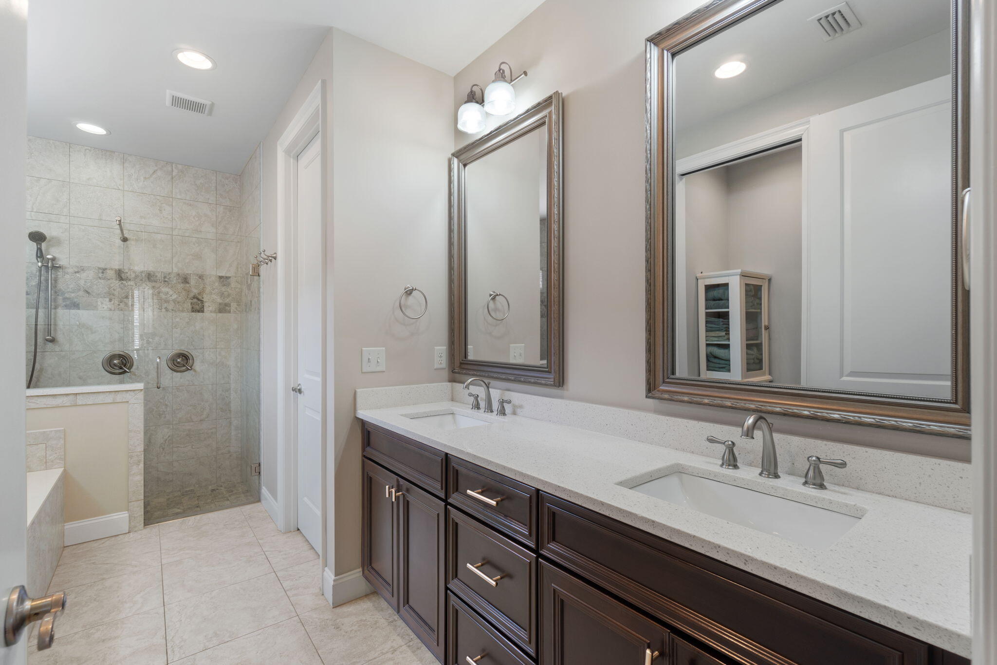 32 Derby Downs Circle Niceville, FL 32578 - Photo 24 of 62 a bathroom with a double vanity sink mirror double and shower