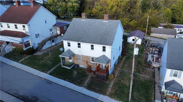 an aerial view of multiple house
