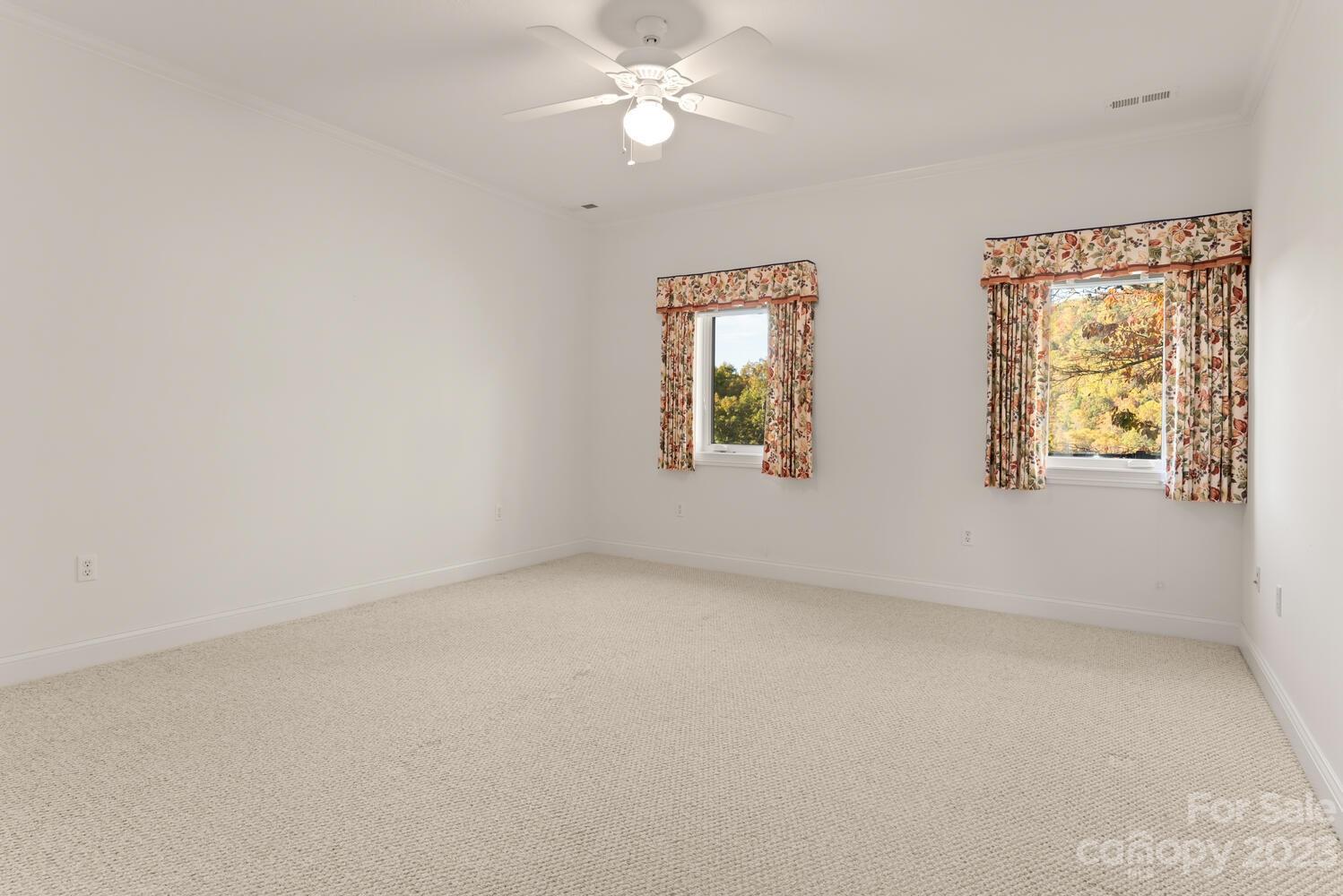 42 Country Club Road Mills River, NC 28759 - Photo 31 of 48 an empty room with windows and fan