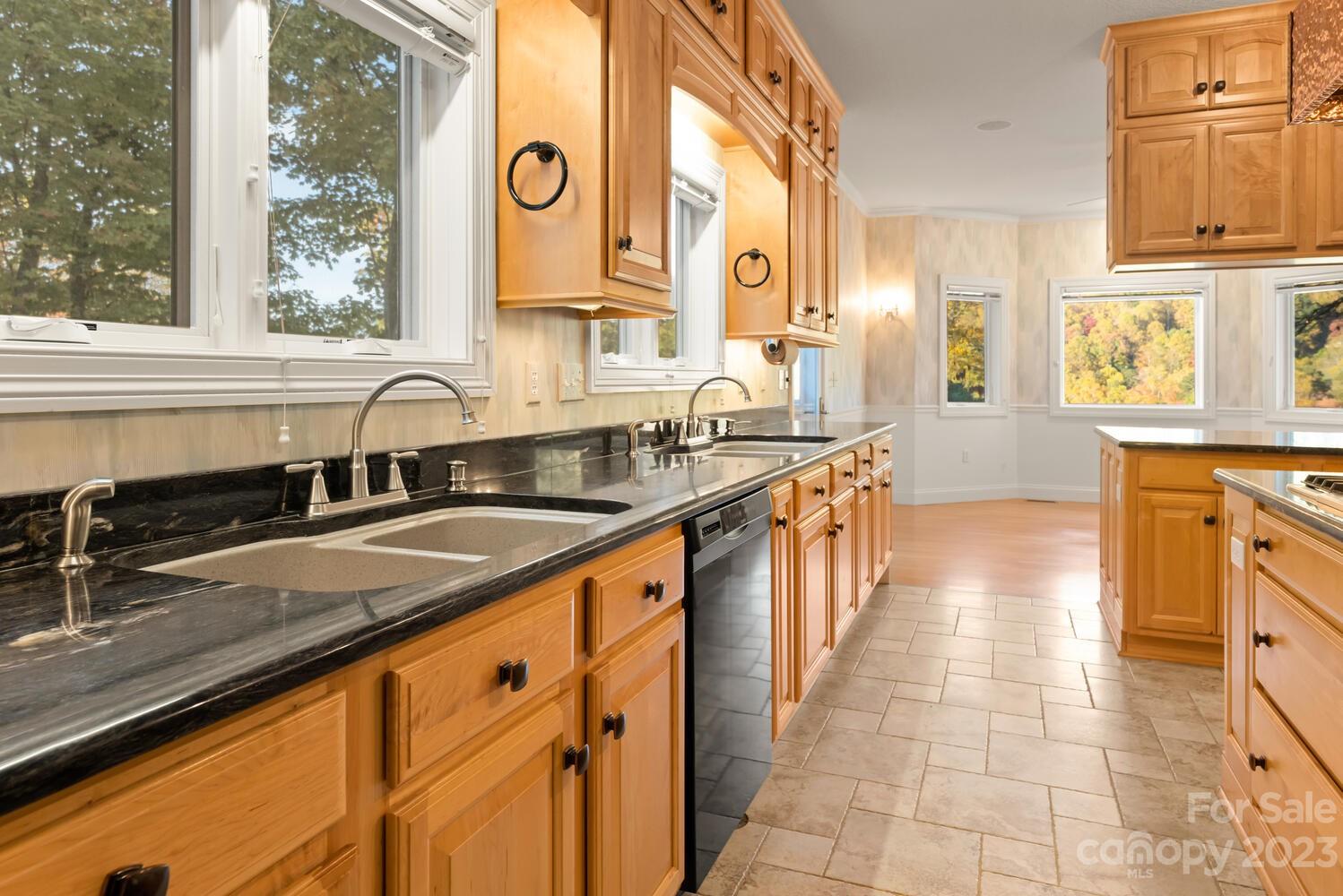 42 Country Club Road Mills River, NC 28759 - Photo 10 of 48 a kitchen with stainless steel appliances a sink stove and cabinets