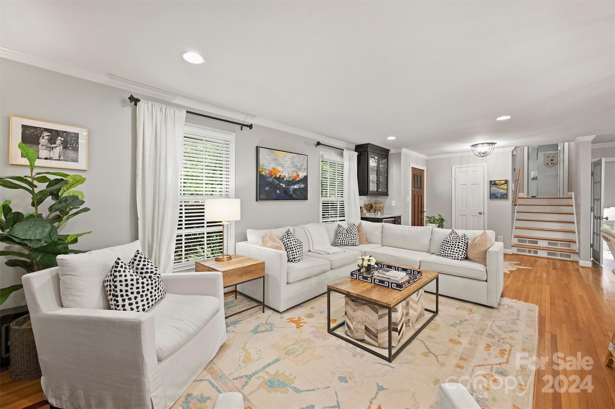 3820 Sulkirk Road Charlotte, NC 28210 - Photo 10 of 48 a living room with furniture and a large window