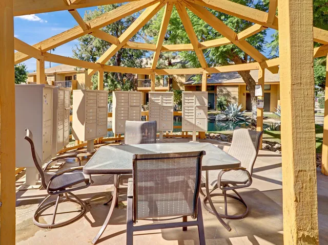 a backyard of a house