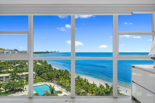 a view of a from a window