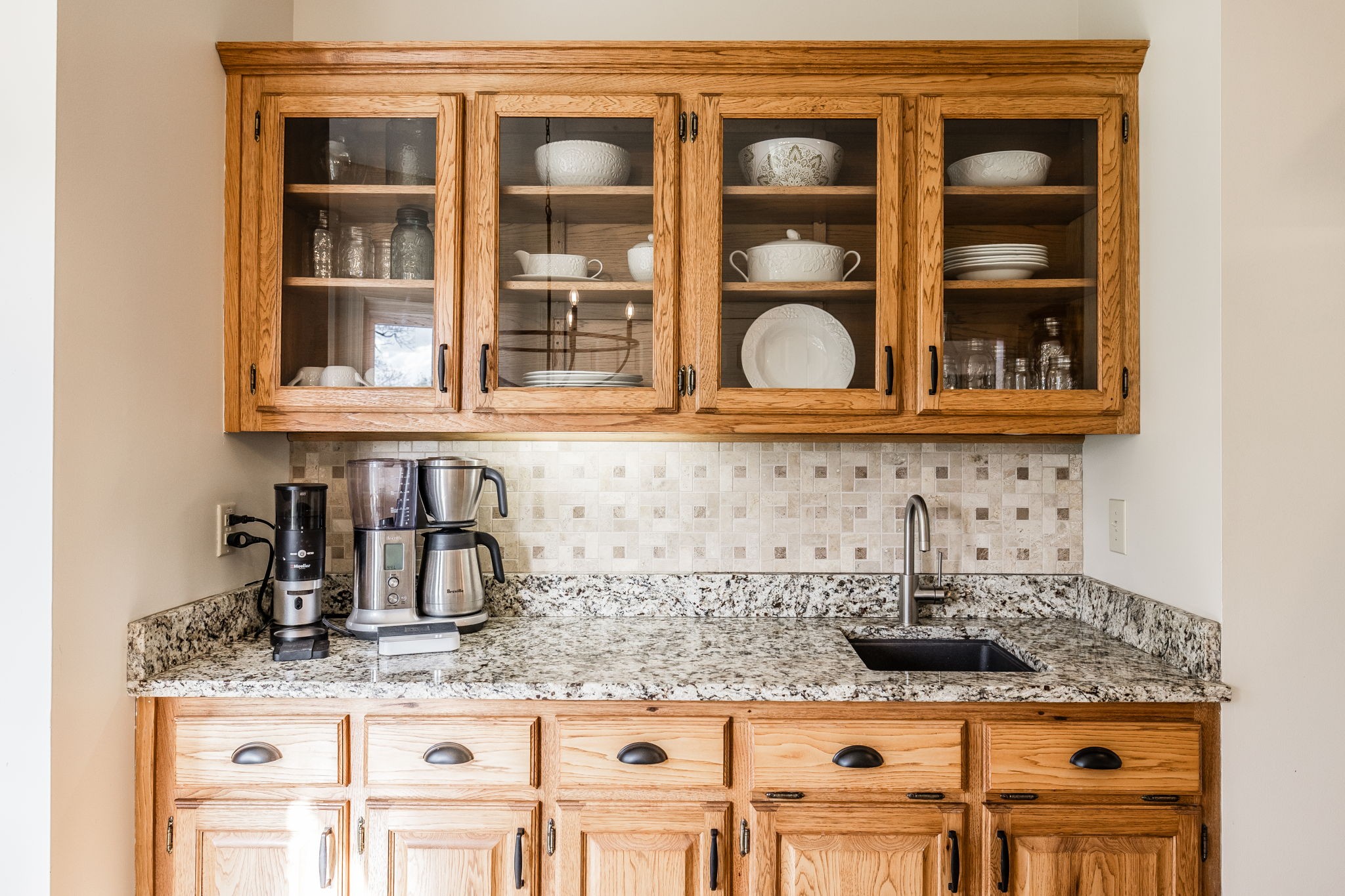 1075 Fannie Nicholson Road Chapmansboro, TN 37035 - Photo 76 of 100 a kitchen with granite countertop a sink and a stove