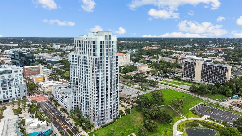 331 Cleveland Street, Unit 2102 Clearwater, FL 33755 - Photo 59 of 66 a city view with tall buildings