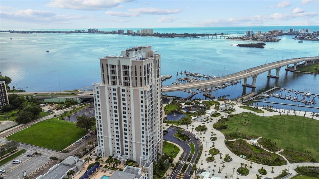 331 Cleveland Street, Unit 2102 Clearwater, FL 33755 - Photo 61 of 66 a view of a city with an ocean view