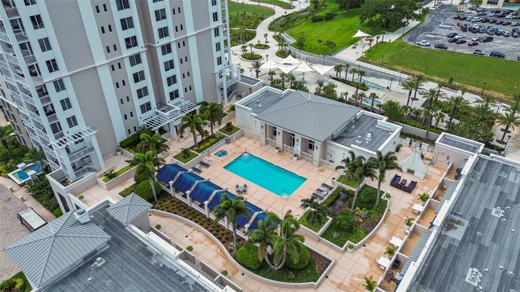 331 Cleveland Street, Unit 2102 Clearwater, FL 33755 - Photo 64 of 66 aerial view of a house with a garden