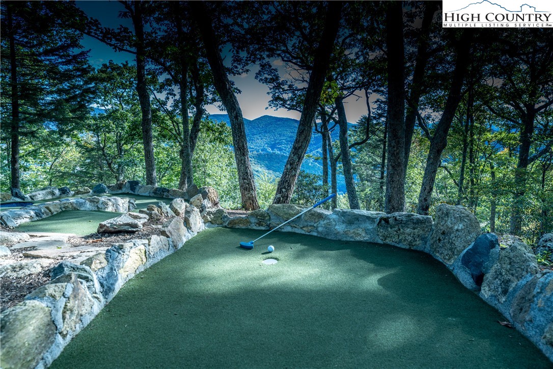 5 Eagles Nest Trail Banner Elk, NC 28604 - Photo 19 of 36 a view of a garden with a bench