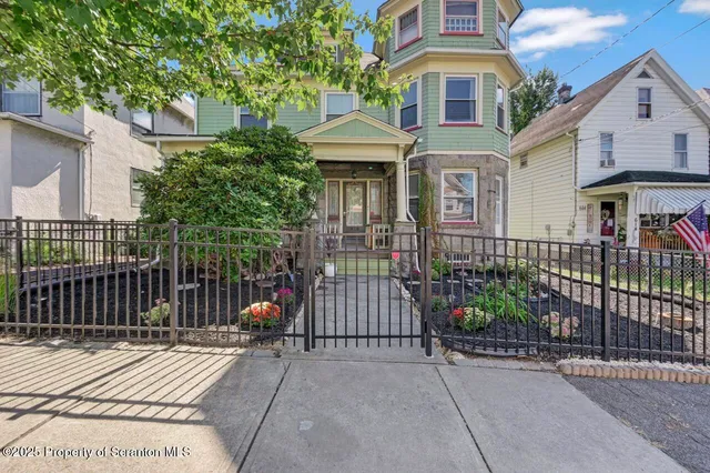 a front view of a house